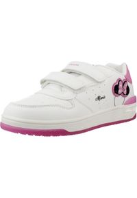 Geox - Buty GEOX J WASHIBA GIRL Biały. Kolor: biały. Materiał: tkanina, syntetyk. Styl: sportowy. Sport: turystyka piesza #1