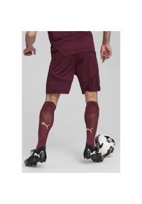 Puma - Szorty Manchester City 2024/25. Kolor: czerwony. Sport: piłka nożna