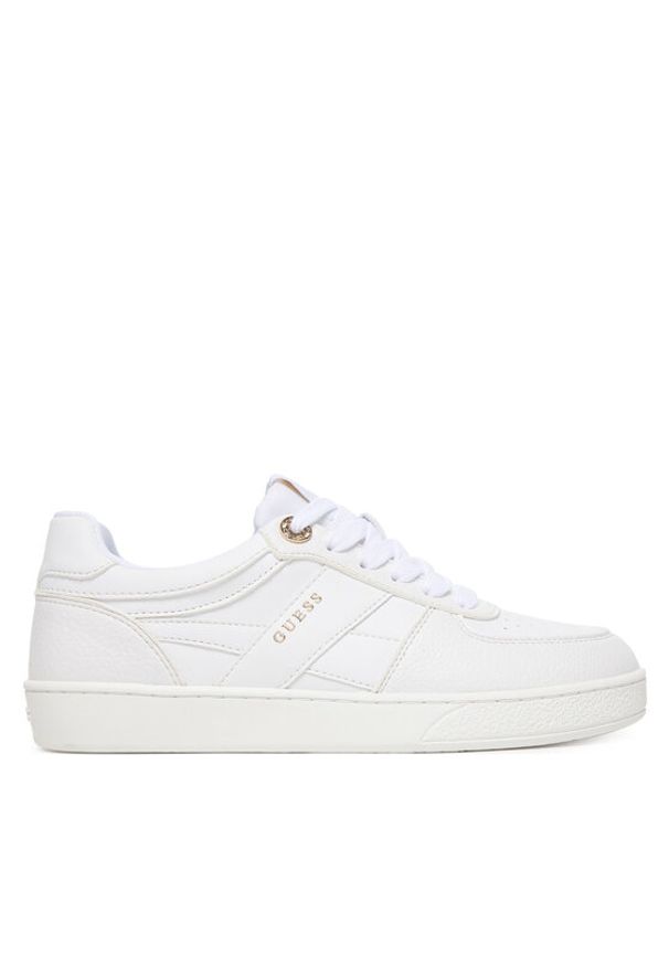 Guess Sneakersy FLPNAM ELE12 Biały. Kolor: biały. Materiał: skóra