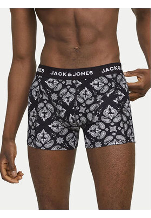 Jack & Jones - Jack&Jones Komplet 3 par bokserek Paris 12259575 Czarny. Kolor: czarny. Materiał: bawełna