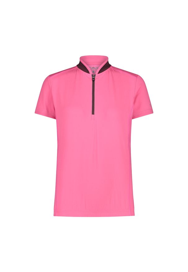 Damski jersey CMP. Kolor: różowy. Materiał: jersey. Sport: kolarstwo