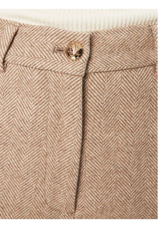 Bruuns Bazaar Spodnie materiałowe Elezi BBW4308 Beżowy Regular Fit. Kolor: beżowy. Materiał: syntetyk