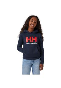 Bluza dziecięca z kapturem Helly Hansen logo 2.0. Typ kołnierza: kaptur. Kolor: niebieski