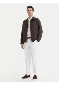 Bugatti Kurtka przejściowa 171400-11045 Brązowy Regular Fit. Kolor: brązowy. Materiał: len #6
