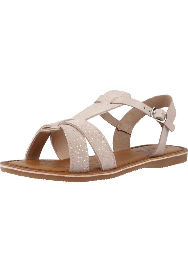 Geox - Sandały GEOX J SANDAL EOLIE G. Rose. Kolor: różowy. Materiał: skóra. Sezon: lato