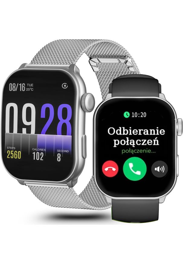 Gravity - Zegarek SMARTWATCH GRAVITY GT28-9 SR/SR/BK. Rodzaj zegarka: smartwatch