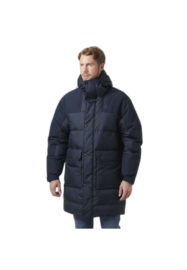 Parka Helly Hansen Escape. Okazja: na co dzień. Kolor: niebieski. Materiał: puch. Styl: casual