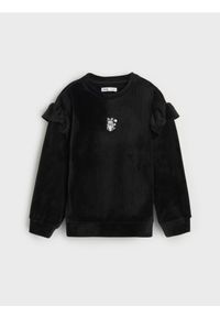 Sinsay - Bluza crewneck - czarny. Kolor: czarny