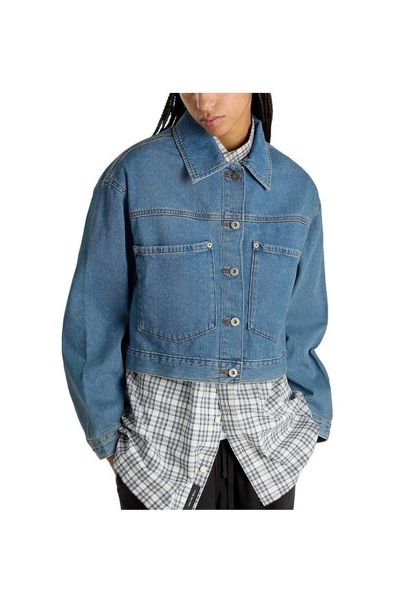 Vans - Kurtka VANS RAYNES DENIM CROP JACK Niebieski. Kolor: niebieski. Materiał: denim