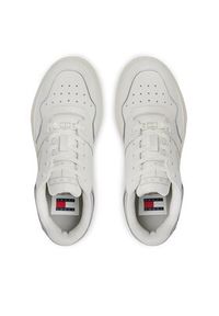 Tommy Jeans Sneakersy Tjw Retro Basket Flatform Patent EN0EN02523 Écru #2