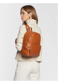 Calvin Klein Plecak Ck Must Campus Backpack Embossed K60K610173 Brązowy. Kolor: brązowy. Materiał: skóra