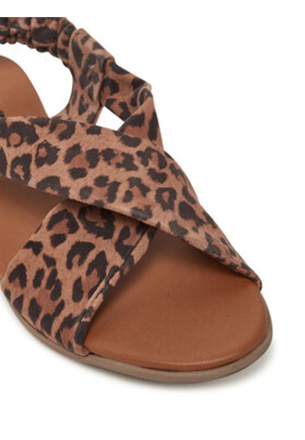 Pieces Sandały 17149555 Czarny. Kolor: czarny. Materiał: skóra