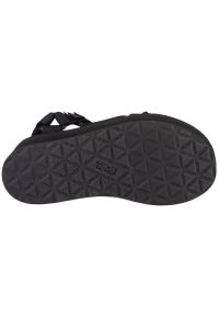 Sandały Teva Flatform Universal Sandals 1008844-BLK czarne. Zapięcie: rzepy. Kolor: czarny. Materiał: tkanina. Wzór: paski #4