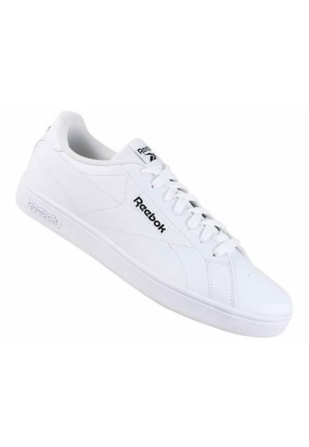 Buty do chodzenia męskie Reebok Court Clean. Kolor: biały. Materiał: syntetyk, materiał. Szerokość cholewki: normalna. Sport: turystyka piesza