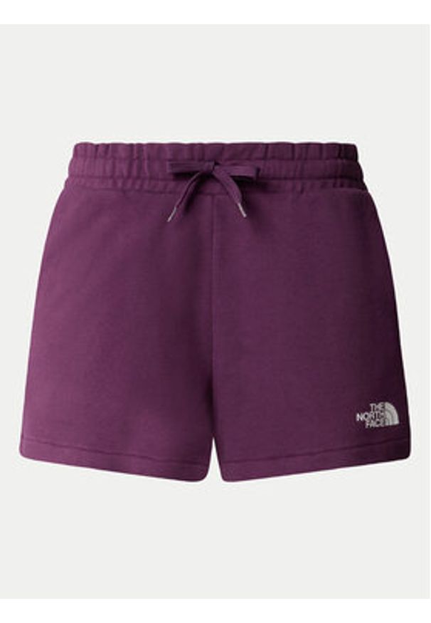 The North Face Szorty sportowe NF0A7QZX Fioletowy Regular Fit. Kolor: fioletowy. Materiał: bawełna