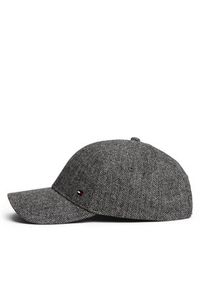 TOMMY HILFIGER - Tommy Hilfiger Czapka z daszkiem Th Flag Herringbone 6 Panel Cap AM0AM13784 Szary. Kolor: szary. Materiał: wełna, materiał
