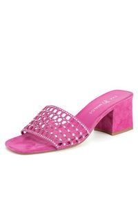 Eva Minge Klapki VERA-1559-2-1 Różowy. Kolor: różowy. Materiał: syntetyk, skóra #6