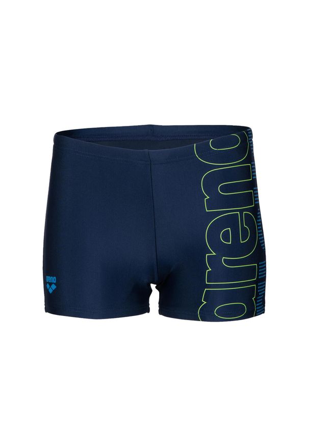 Kąpielówki chłopięce Arena Boy's Swim Short Graphic. Kolor: brązowy, wielokolorowy, niebieski