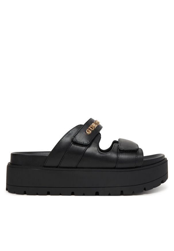 Klapki Guess. Kolor: czarny