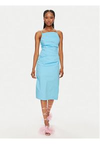 Marella Sukienka letnia Roxs 2413221382 Niebieski Slim Fit. Kolor: niebieski. Materiał: bawełna. Sezon: lato #4