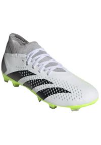 Adidas - Buty adidas Predator Accuracy.3 Fg M GZ0024 białe białe. Kolor: biały. Materiał: materiał. Szerokość cholewki: normalna