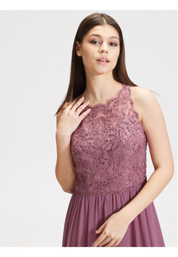 Hey Kyla Sukienka wieczorowa 5AG046HK Różowy Regular Fit. Kolor: różowy. Materiał: syntetyk. Styl: wizytowy