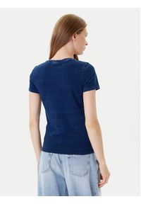 Guess Jeans T-Shirt W5GI41 KCTL1 Granatowy Slim Fit. Kolor: niebieski. Materiał: bawełna