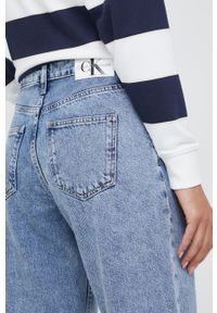 Calvin Klein Jeans jeansy J20J218624.PPYY damskie high waist. Stan: podwyższony. Kolor: niebieski #2
