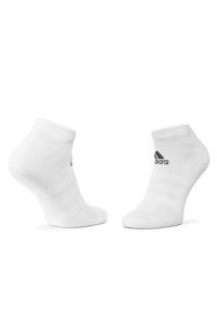Adidas - adidas Zestaw 3 par niskich skarpet unisex Cush Low 3Pp DZ9384 Biały. Kolor: biały. Materiał: materiał