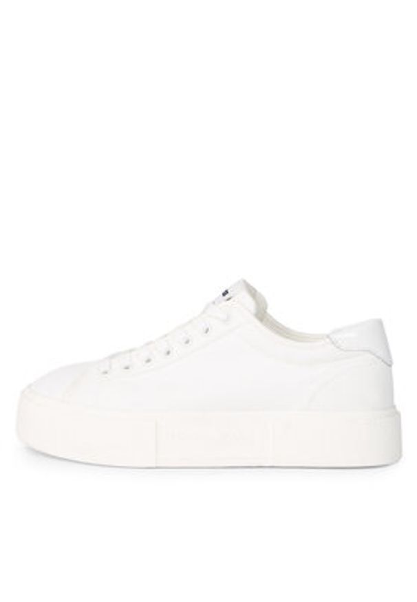Tommy Jeans Sneakersy Tjw Foxing Flatform Sneaker EN0EN02480 Biały. Kolor: biały. Materiał: materiał