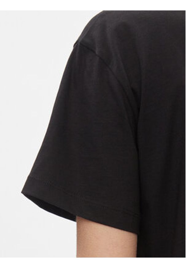 Calvin Klein T-Shirt Metallic Micro Logo T Shirt K20K206967 Czarny Regular Fit. Kolor: czarny. Materiał: bawełna