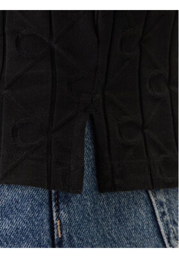 Calvin Klein Polo LV04LE203G Czarny Regular Fit. Typ kołnierza: polo. Kolor: czarny. Materiał: bawełna