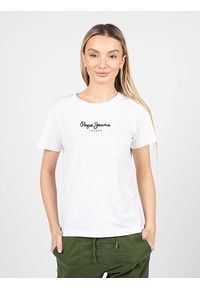 Pepe Jeans T-Shirt "Camila" | PL505292 | Camila | Kobieta | Biały. Okazja: na co dzień. Kolor: biały. Materiał: bawełna. Wzór: nadruk. Styl: casual #5