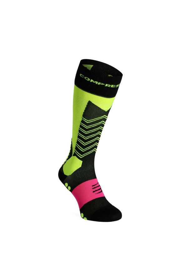 Skarpety skiturowe Compressport Ski Mountaineering Full Socks. Kolor: żółty