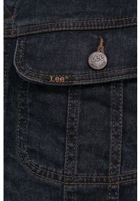Lee Kurtka jeansowa męska kolor czarny przejściowa. Okazja: na co dzień. Kolor: czarny. Materiał: jeans. Styl: casual #5