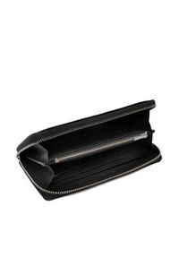 Calvin Klein Portfel Foil Emboss Long Zip Around LV04D1242G Czarny. Kolor: czarny. Materiał: skóra #2