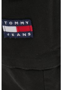 Tommy Jeans Spodnie męskie kolor czarny proste. Okazja: na co dzień. Kolor: czarny. Materiał: materiał, bawełna, tkanina. Wzór: gładki. Styl: casual