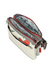 Biała Torebka Anekke Stylowa Listonoszka Damska. Kolor: biały. Wzór: haft. Dodatki: z haftem. Styl: elegancki #7