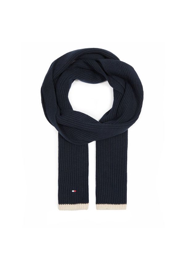 TOMMY HILFIGER - Szalik Tommy Hilfiger. Kolor: niebieski