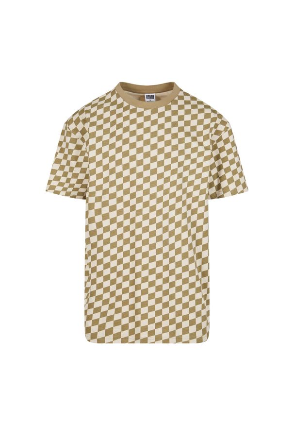 Oversizowa koszulka w kratę Urban Classics. Kolor: zielony. Materiał: bawełna