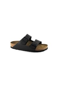 Klapki damskie Birkenstock Arizona BS W. Kolor: czarny. Materiał: materiał, skóra, syntetyk