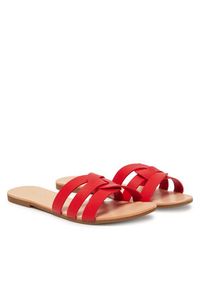 ONLY Shoes Klapki Onlfeli 4 15319426 Czerwony. Kolor: czerwony. Materiał: skóra