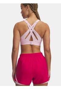 Biustonosz treningowy Under Armour Infinity High Strappy. Kolor: różowy. Sport: fitness