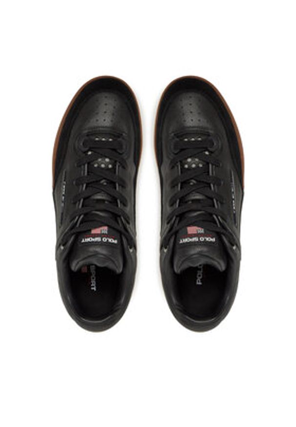 Polo Ralph Lauren Sneakersy 809961160002 Czarny. Kolor: czarny. Materiał: skóra