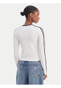 Guess Jeans Bluzka W6RI17 J1314 Biały Regular Fit. Kolor: biały. Materiał: bawełna #4