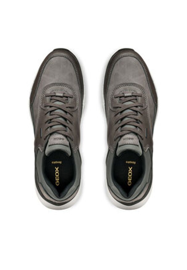 Geox Sneakersy U Branthon B Abx U56M6A 0EKBU C1115 Szary. Kolor: szary. Materiał: skóra