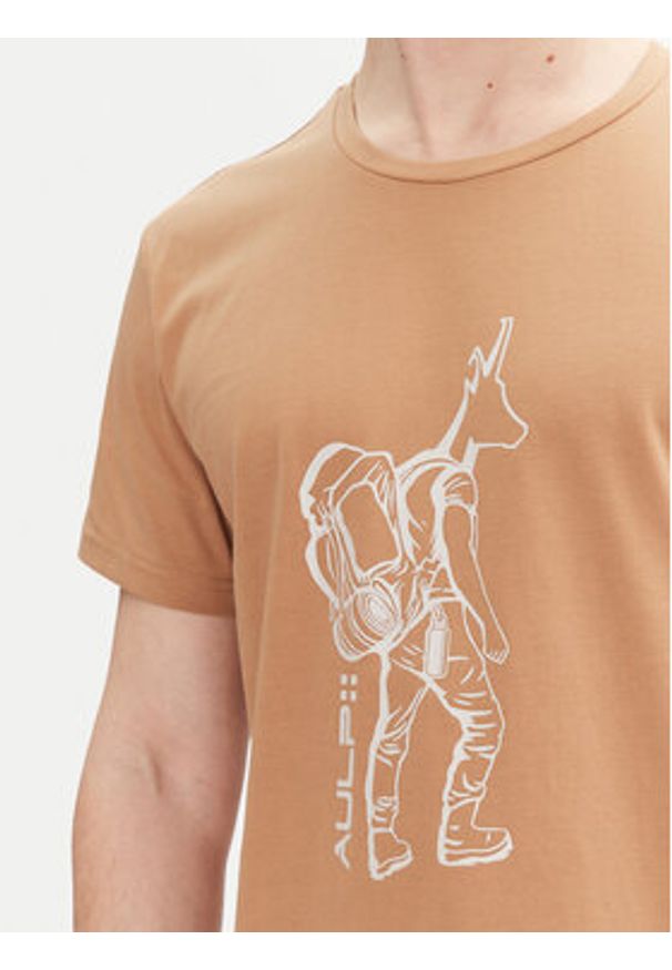 Aulp T-Shirt Ticco Pomarańczowy Regular Fit. Kolor: pomarańczowy. Materiał: bawełna