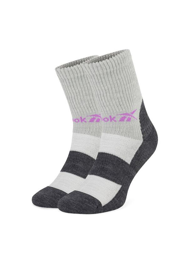 Reebok Skarpety długie R0552-SS24 (1-pack) Szary. Kolor: szary. Materiał: syntetyk