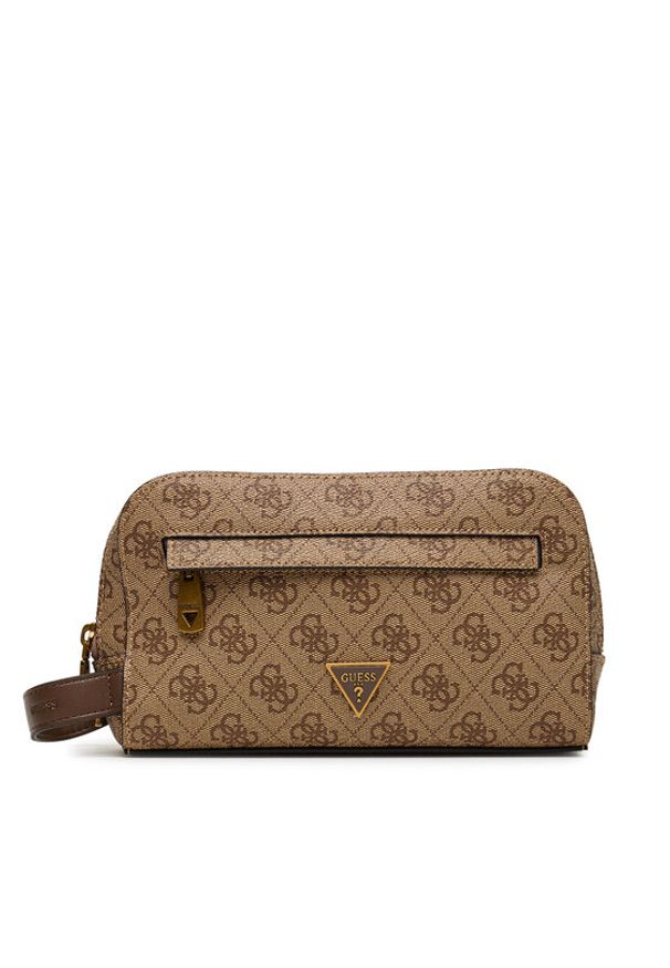 Guess Kosmetyczka PMMILO P5461 Beżowy. Kolor: beżowy. Materiał: skóra
