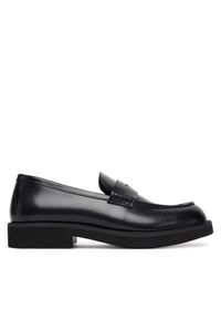 Loafersy BOSS. Kolor: czarny
